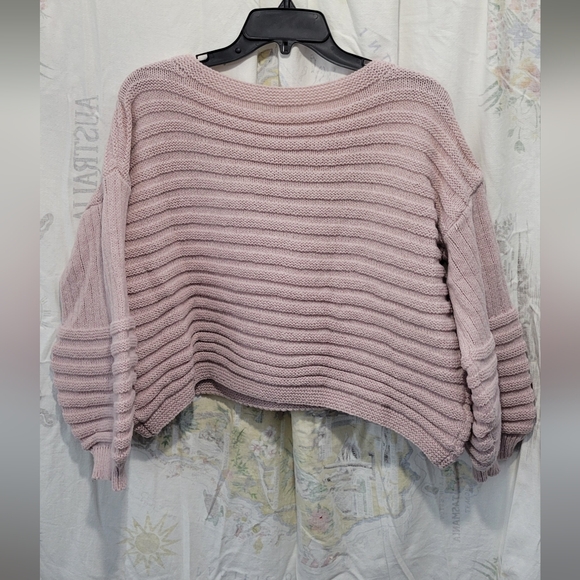 Shein Women's Pink Ribbed Sweater Size Medium - Picture 4 of 4